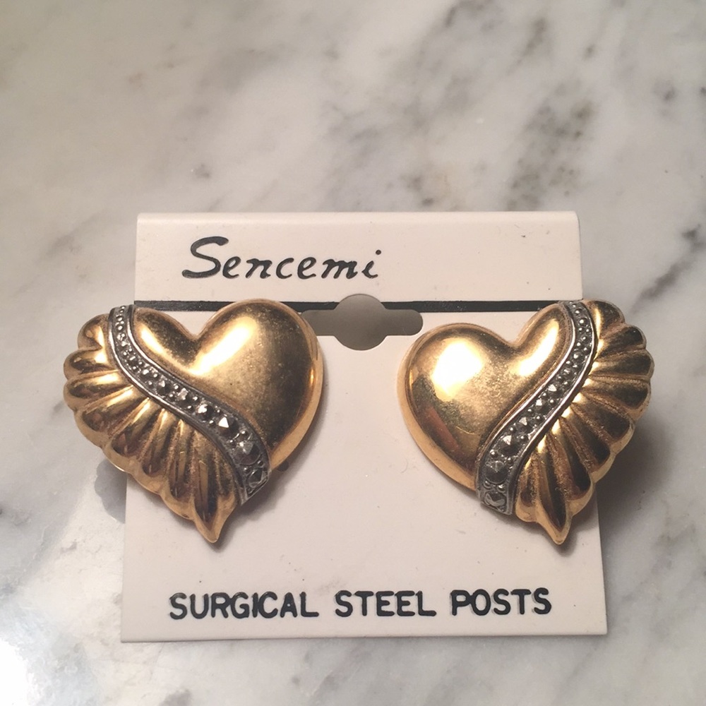 {Vintage} Sencemi heart Earrings